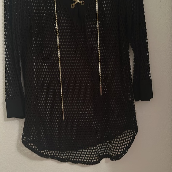 Net cover, swimwear size medium with gold lace straps for enclosure - Picture 4 of 5